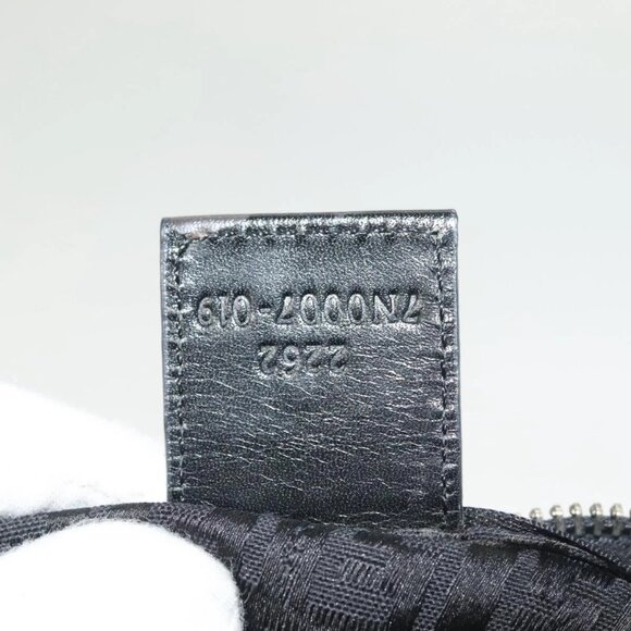 FENDI Zucchino Canvas Pouch Black Silver Auth - Picture 16 of 16